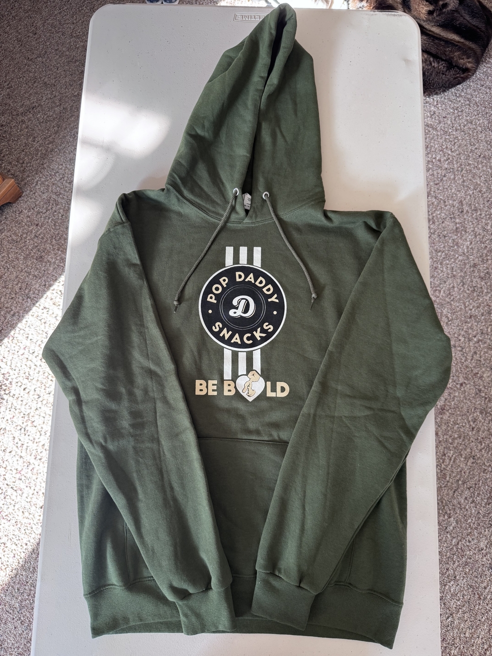 'Be Bold' Olive Green Hoodie